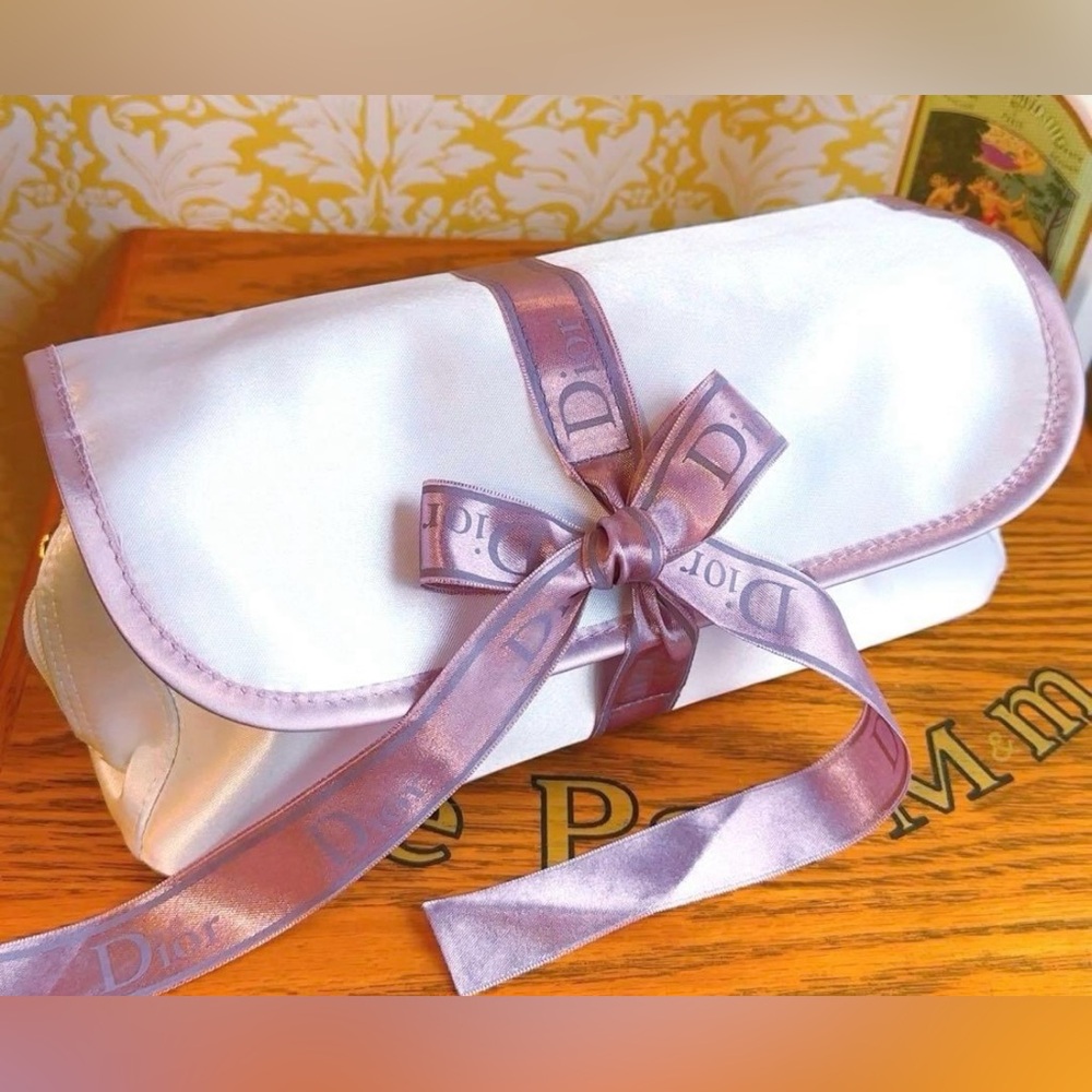 Christian Dior Vintage Parfums Wash Bag Makeup Bag Cosmetic Bag